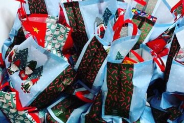 Sweet Treat bags filled and ready to send to our clients this Christmas